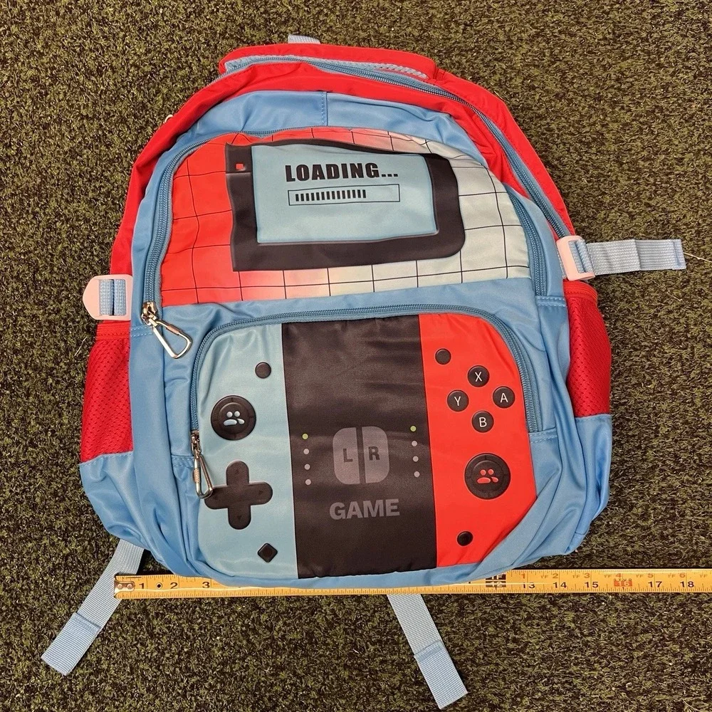 3‎ Piece Gamer Theme Kids Backpack Set with Luch box And Pencil Case  0350/0351